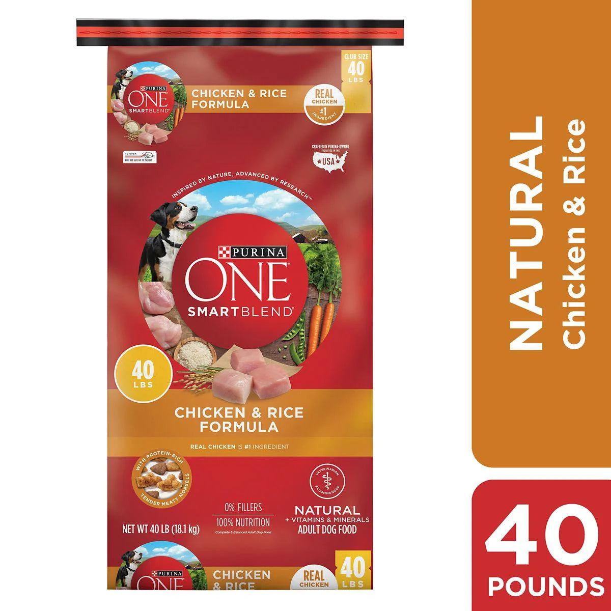 Smartblend Natural Adult Chicken & Rice Dry Dog Food,40 Lb. Bag