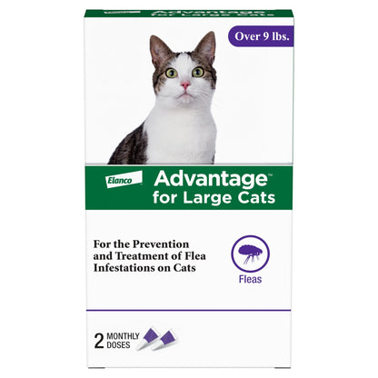 (3 Pack)  Topical Flea Treatment & Prevention for Large Cats over 9 Lbs. (2 Count)