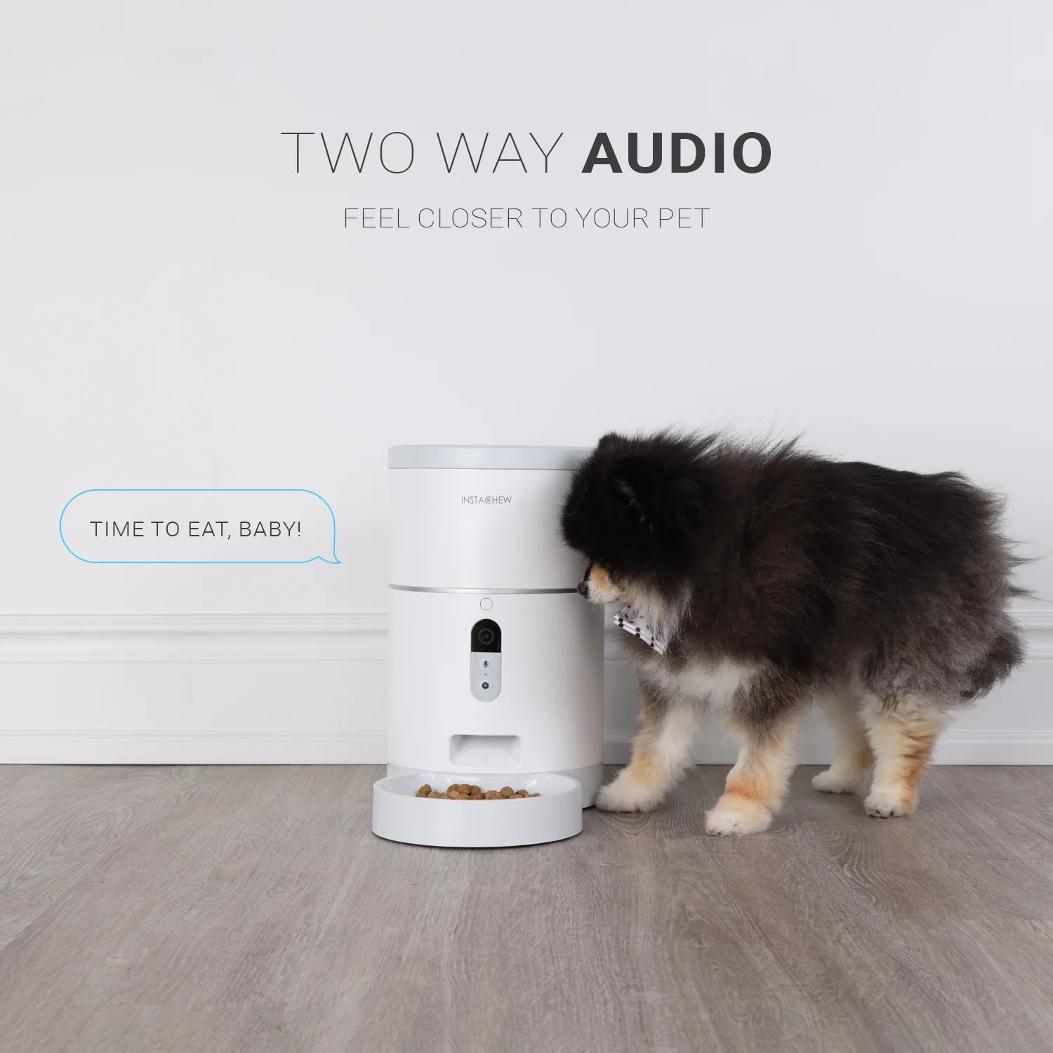 Purechew Automatic Pet Feeder with HD Camera, Smart Food Dispenser for Cats and Dogs, Portion Control, Programmable Treat Dispenser with Video Recording