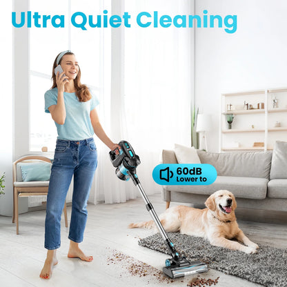 Cordless Vacuum Cleaners, 6-In-1 Lightweight Stick Vacuum for Hardwood Floor Carpet Pet Hair, V770